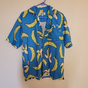 Banana oversized Las Vegas button down shirt